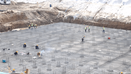 中國鐵建港航局小清河復(fù)航工程施工四標項目部王道船閘全面開工